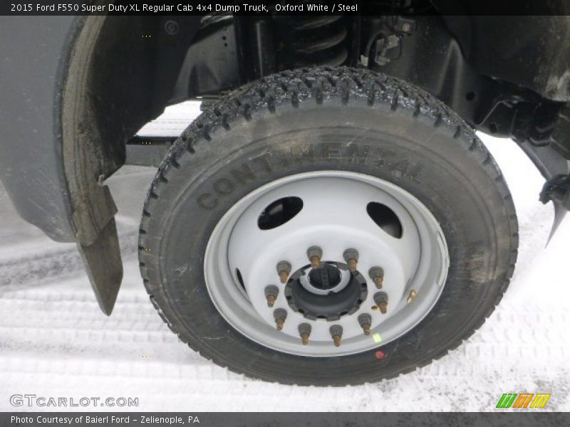 Oxford White / Steel 2015 Ford F550 Super Duty XL Regular Cab 4x4 Dump Truck