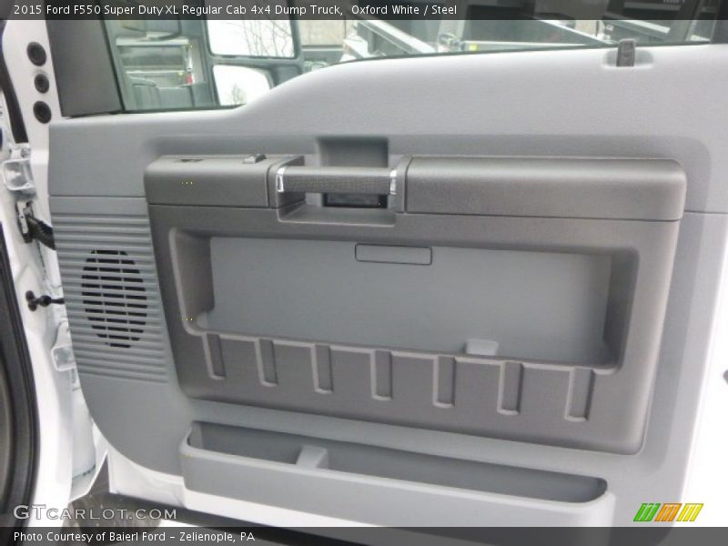Oxford White / Steel 2015 Ford F550 Super Duty XL Regular Cab 4x4 Dump Truck