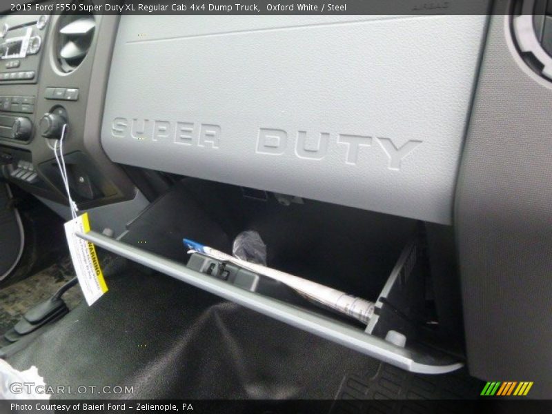 Oxford White / Steel 2015 Ford F550 Super Duty XL Regular Cab 4x4 Dump Truck