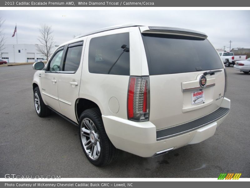 White Diamond Tricoat / Cashmere/Cocoa 2013 Cadillac Escalade Premium AWD