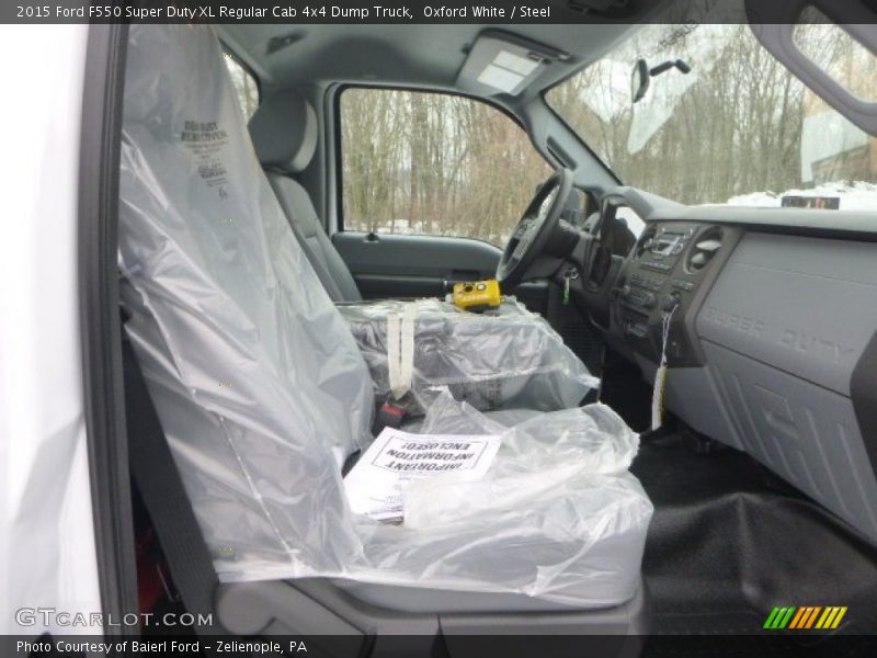 Oxford White / Steel 2015 Ford F550 Super Duty XL Regular Cab 4x4 Dump Truck