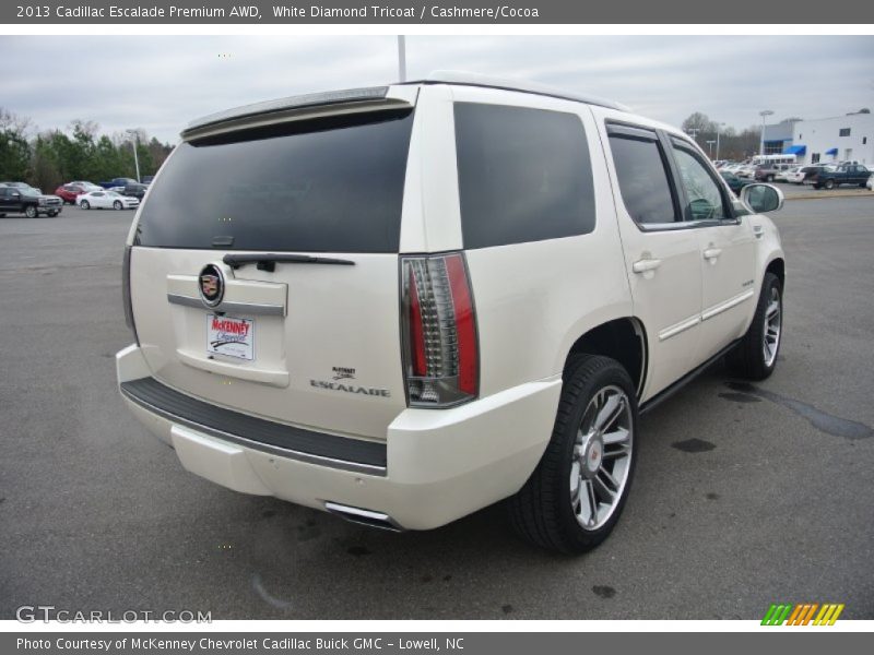 White Diamond Tricoat / Cashmere/Cocoa 2013 Cadillac Escalade Premium AWD