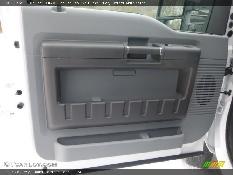 Oxford White / Steel 2015 Ford F550 Super Duty XL Regular Cab 4x4 Dump Truck