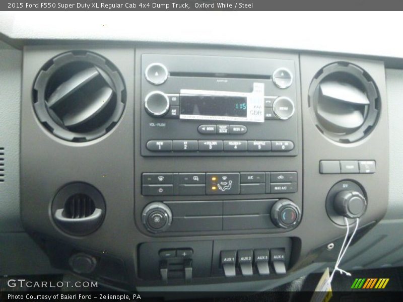 Oxford White / Steel 2015 Ford F550 Super Duty XL Regular Cab 4x4 Dump Truck