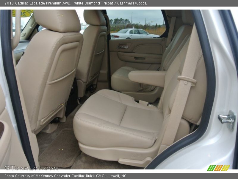 White Diamond Tricoat / Cashmere/Cocoa 2013 Cadillac Escalade Premium AWD