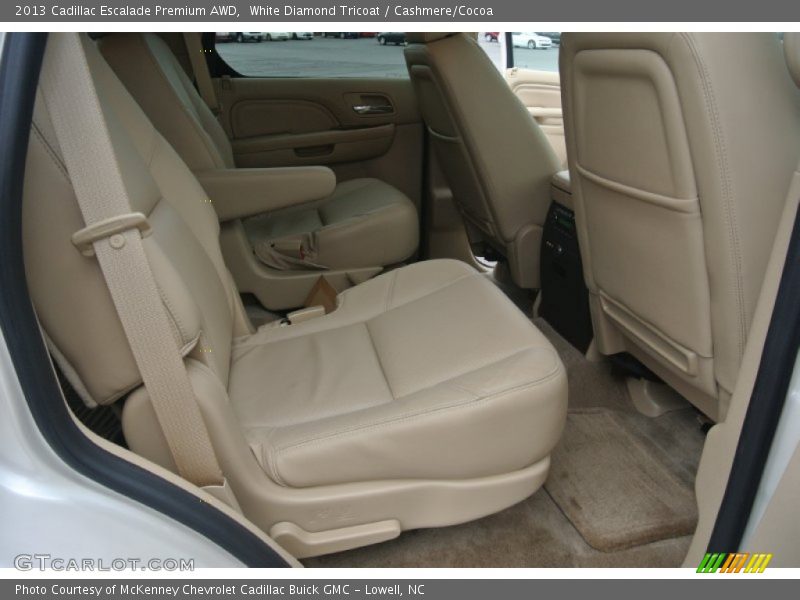 White Diamond Tricoat / Cashmere/Cocoa 2013 Cadillac Escalade Premium AWD