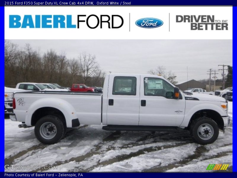 Oxford White / Steel 2015 Ford F350 Super Duty XL Crew Cab 4x4 DRW