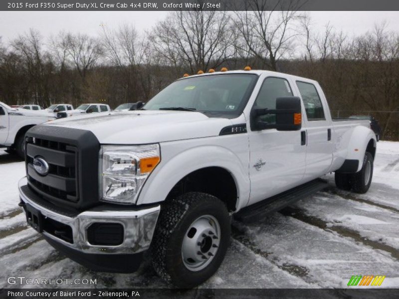 Oxford White / Steel 2015 Ford F350 Super Duty XL Crew Cab 4x4 DRW