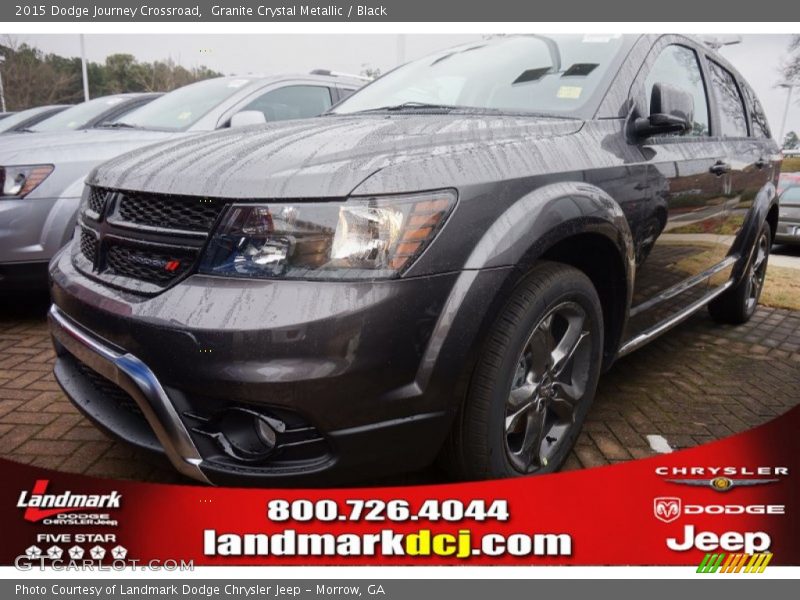 Granite Crystal Metallic / Black 2015 Dodge Journey Crossroad