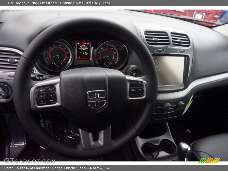 Granite Crystal Metallic / Black 2015 Dodge Journey Crossroad