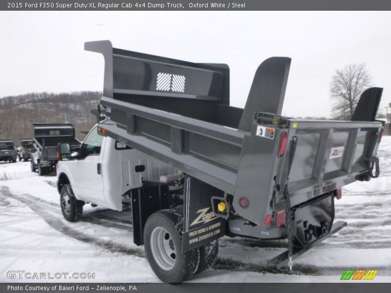 Oxford White / Steel 2015 Ford F350 Super Duty XL Regular Cab 4x4 Dump Truck