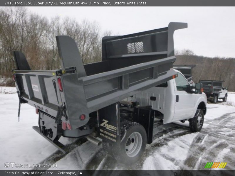 Oxford White / Steel 2015 Ford F350 Super Duty XL Regular Cab 4x4 Dump Truck