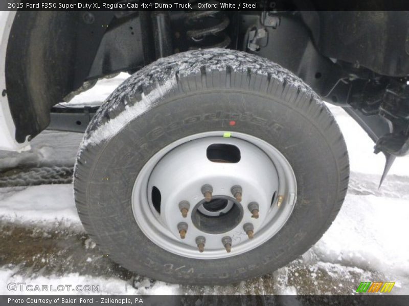 Oxford White / Steel 2015 Ford F350 Super Duty XL Regular Cab 4x4 Dump Truck