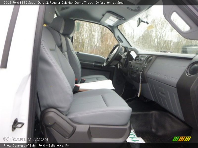 Oxford White / Steel 2015 Ford F350 Super Duty XL Regular Cab 4x4 Dump Truck