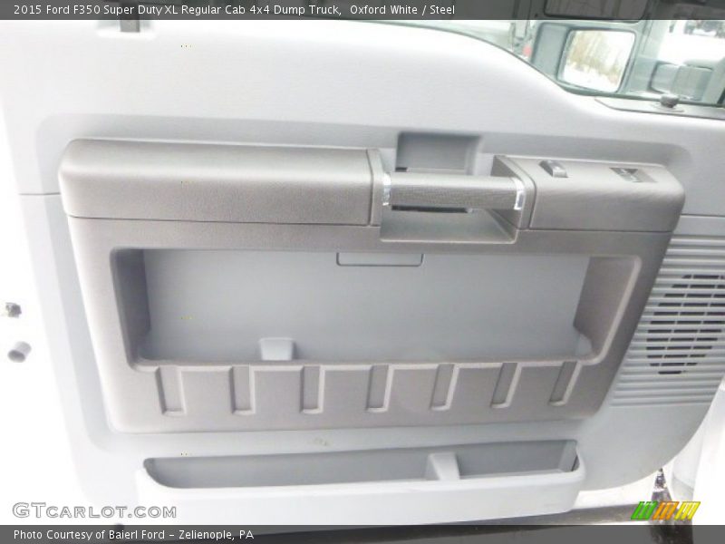 Oxford White / Steel 2015 Ford F350 Super Duty XL Regular Cab 4x4 Dump Truck
