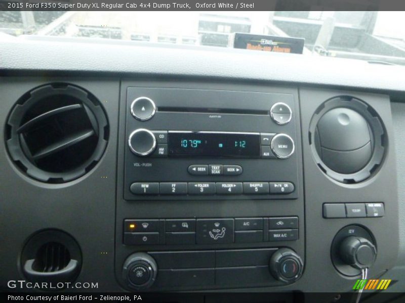 Oxford White / Steel 2015 Ford F350 Super Duty XL Regular Cab 4x4 Dump Truck