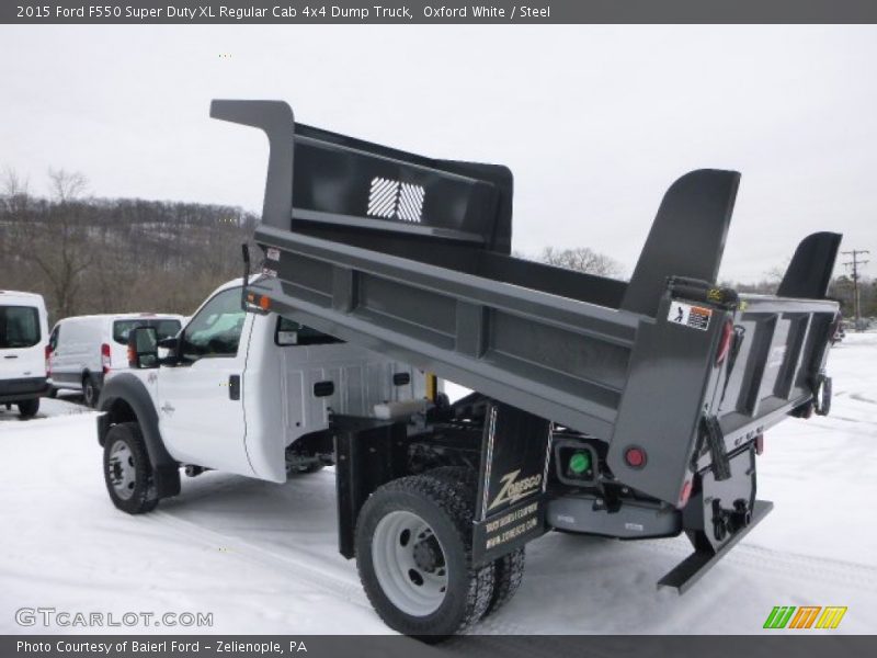 Oxford White / Steel 2015 Ford F550 Super Duty XL Regular Cab 4x4 Dump Truck
