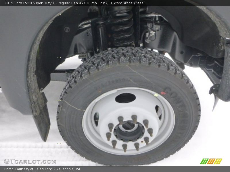 Oxford White / Steel 2015 Ford F550 Super Duty XL Regular Cab 4x4 Dump Truck