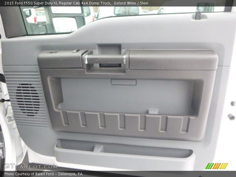 Oxford White / Steel 2015 Ford F550 Super Duty XL Regular Cab 4x4 Dump Truck