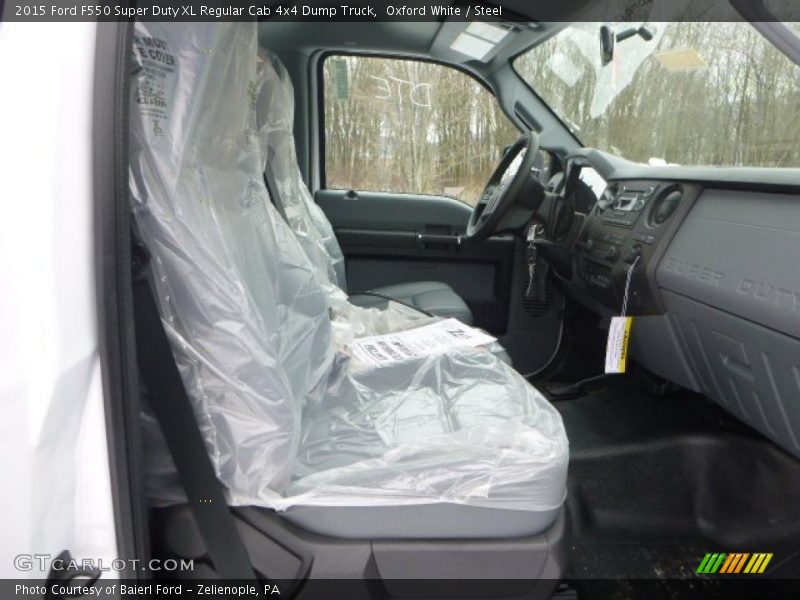 Oxford White / Steel 2015 Ford F550 Super Duty XL Regular Cab 4x4 Dump Truck