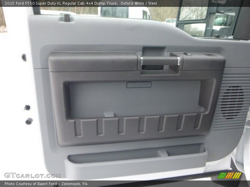 Oxford White / Steel 2015 Ford F550 Super Duty XL Regular Cab 4x4 Dump Truck
