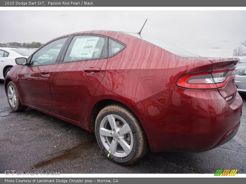 Passion Red Pearl / Black 2015 Dodge Dart SXT