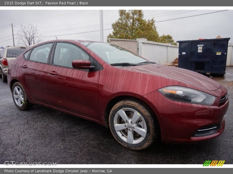 Passion Red Pearl / Black 2015 Dodge Dart SXT