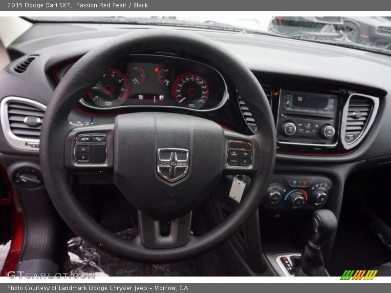 Passion Red Pearl / Black 2015 Dodge Dart SXT