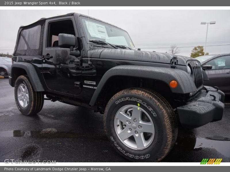 Black / Black 2015 Jeep Wrangler Sport 4x4