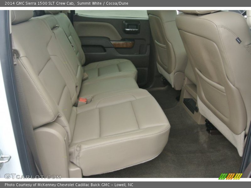 Summit White / Cocoa/Dune 2014 GMC Sierra 1500 SLT Crew Cab