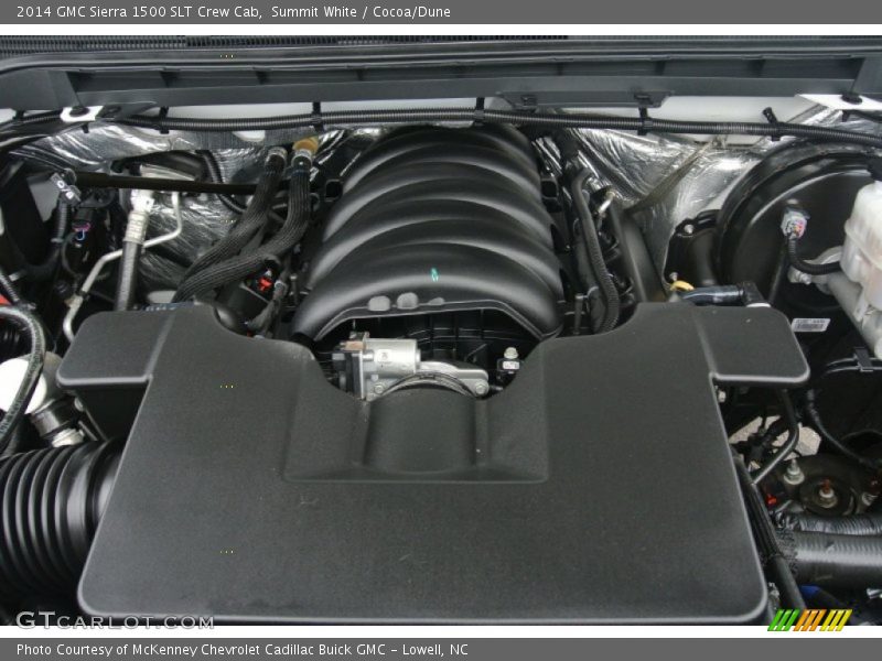 Summit White / Cocoa/Dune 2014 GMC Sierra 1500 SLT Crew Cab