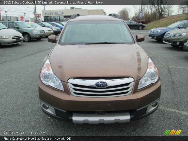 Caramel Bronze Pearl / Warm Ivory 2012 Subaru Outback 3.6R Limited