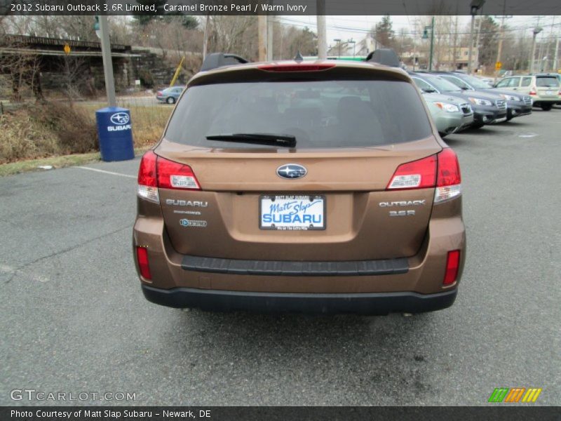 Caramel Bronze Pearl / Warm Ivory 2012 Subaru Outback 3.6R Limited