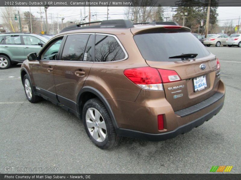 Caramel Bronze Pearl / Warm Ivory 2012 Subaru Outback 3.6R Limited