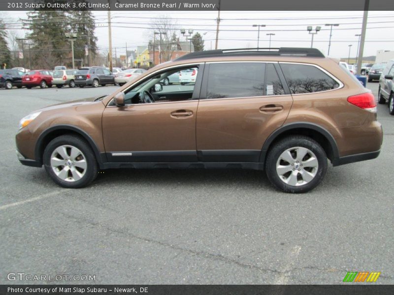 Caramel Bronze Pearl / Warm Ivory 2012 Subaru Outback 3.6R Limited