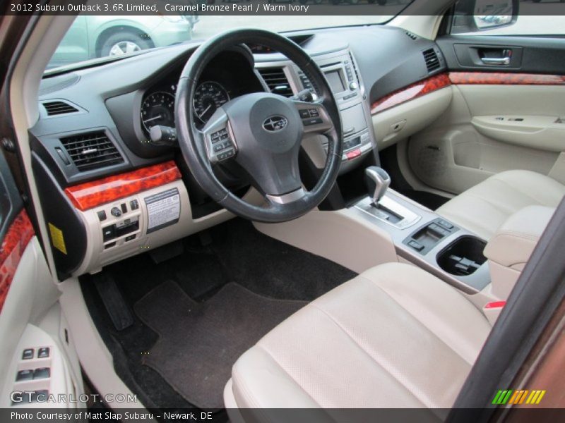 2012 Outback 3.6R Limited Warm Ivory Interior