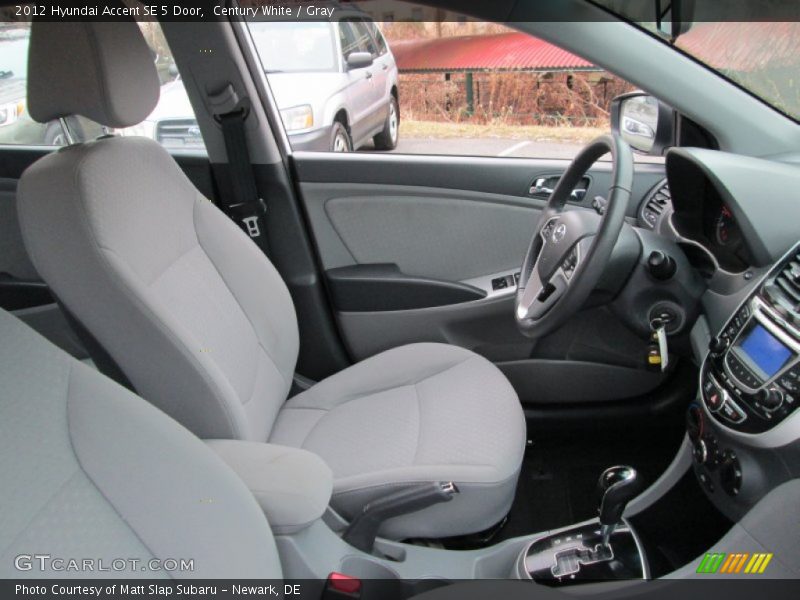 Century White / Gray 2012 Hyundai Accent SE 5 Door