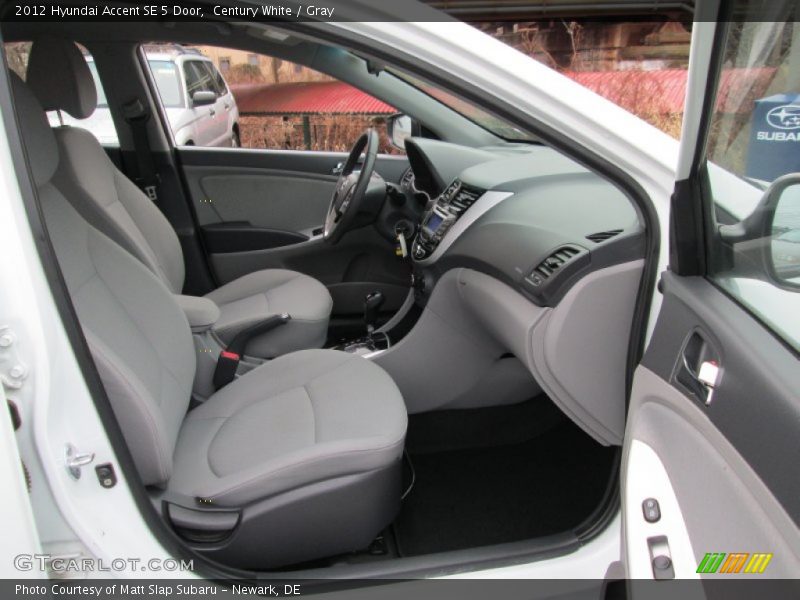 Century White / Gray 2012 Hyundai Accent SE 5 Door