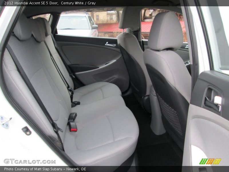 Century White / Gray 2012 Hyundai Accent SE 5 Door