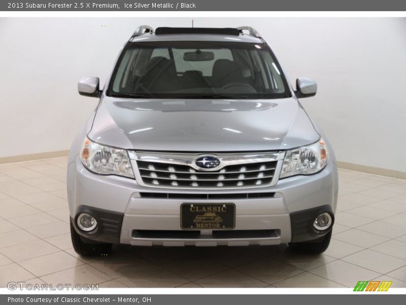 Ice Silver Metallic / Black 2013 Subaru Forester 2.5 X Premium