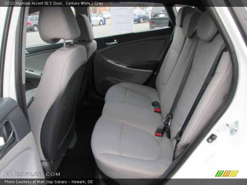 Century White / Gray 2012 Hyundai Accent SE 5 Door