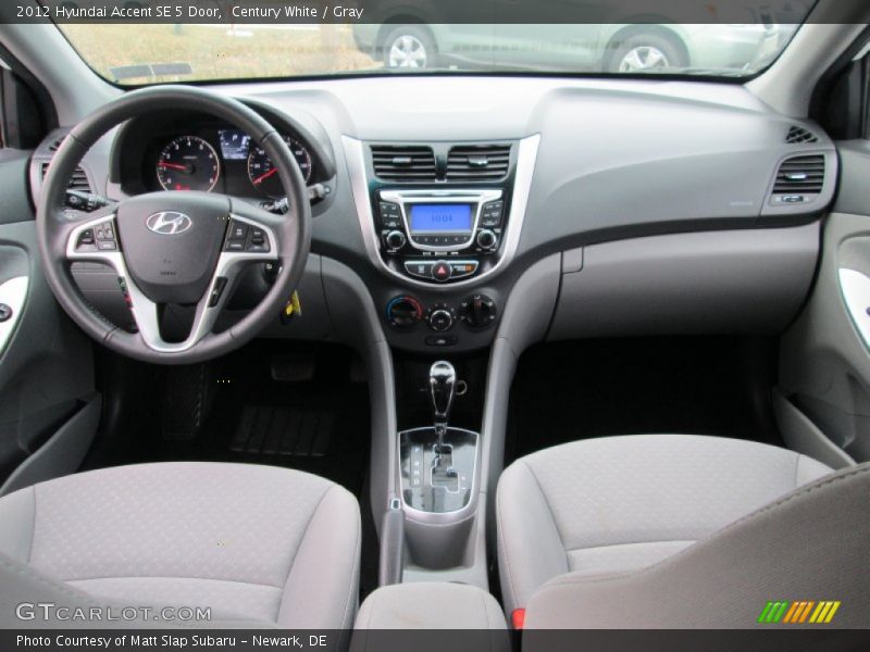 Century White / Gray 2012 Hyundai Accent SE 5 Door
