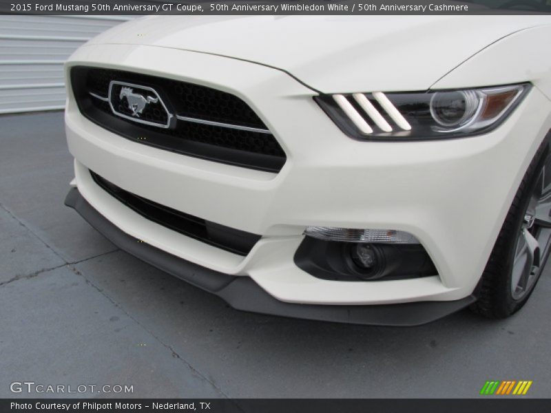 50th Anniversary Wimbledon White / 50th Anniversary Cashmere 2015 Ford Mustang 50th Anniversary GT Coupe