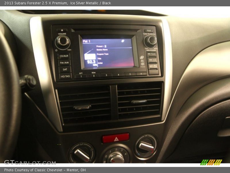 Ice Silver Metallic / Black 2013 Subaru Forester 2.5 X Premium