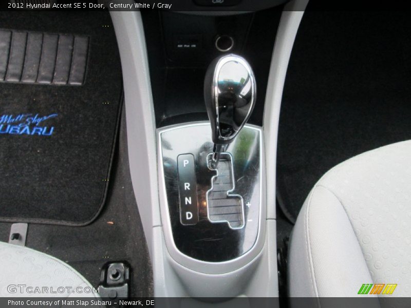 Century White / Gray 2012 Hyundai Accent SE 5 Door