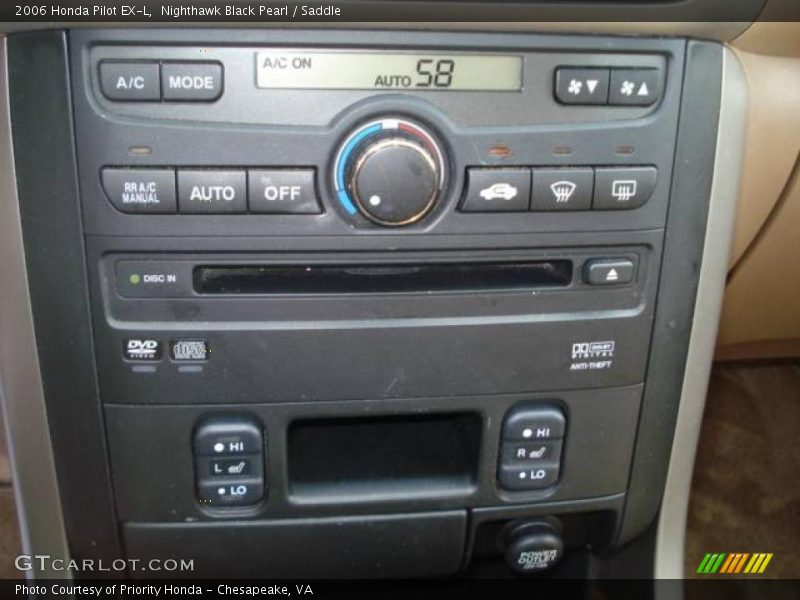 Nighthawk Black Pearl / Saddle 2006 Honda Pilot EX-L