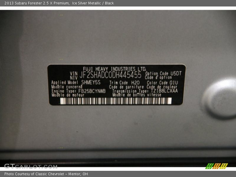 Ice Silver Metallic / Black 2013 Subaru Forester 2.5 X Premium