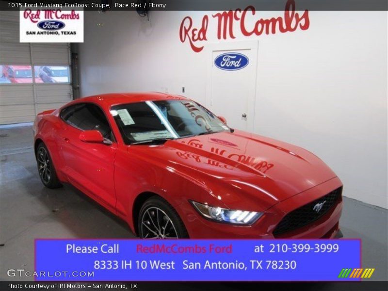 Race Red / Ebony 2015 Ford Mustang EcoBoost Coupe