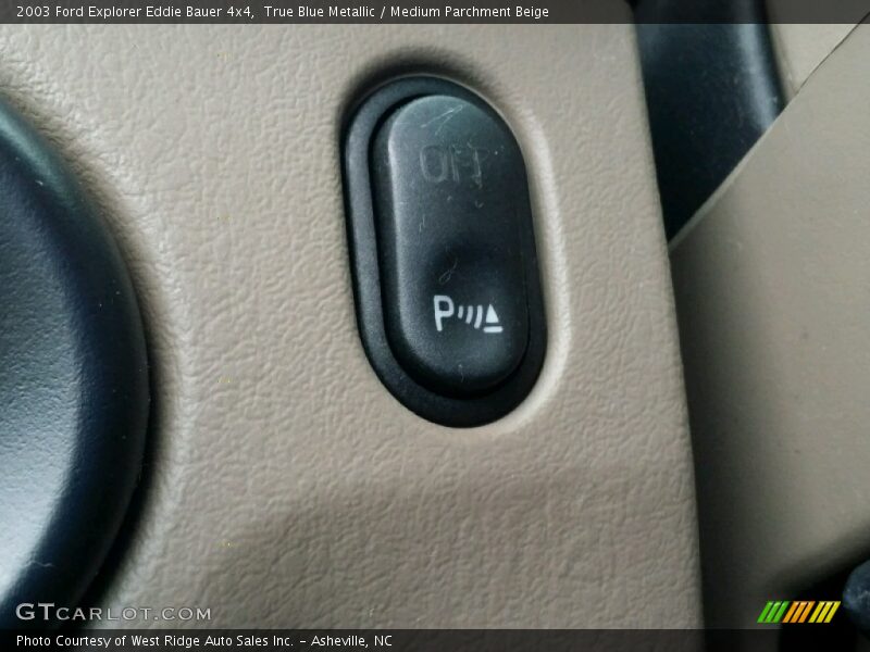 True Blue Metallic / Medium Parchment Beige 2003 Ford Explorer Eddie Bauer 4x4