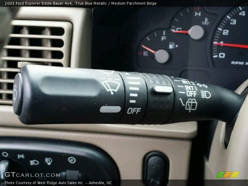 True Blue Metallic / Medium Parchment Beige 2003 Ford Explorer Eddie Bauer 4x4